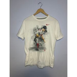 Nike Washington Nationals Stephen Strasburg Graphic T-Shirt White Mens Large